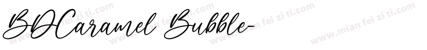 BDCaramel Bubble字体转换